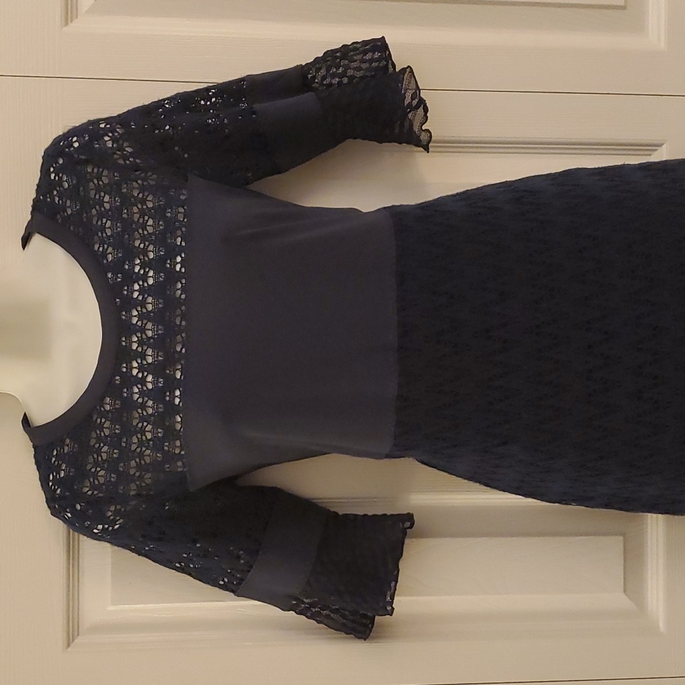 See by Chloé | 100% Cotton Lace Pattern Knee-Length Dress Sz S - Picture 2 of 11